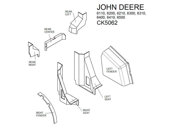 Mid Series Lower Cab Kit - Tan - CK5062