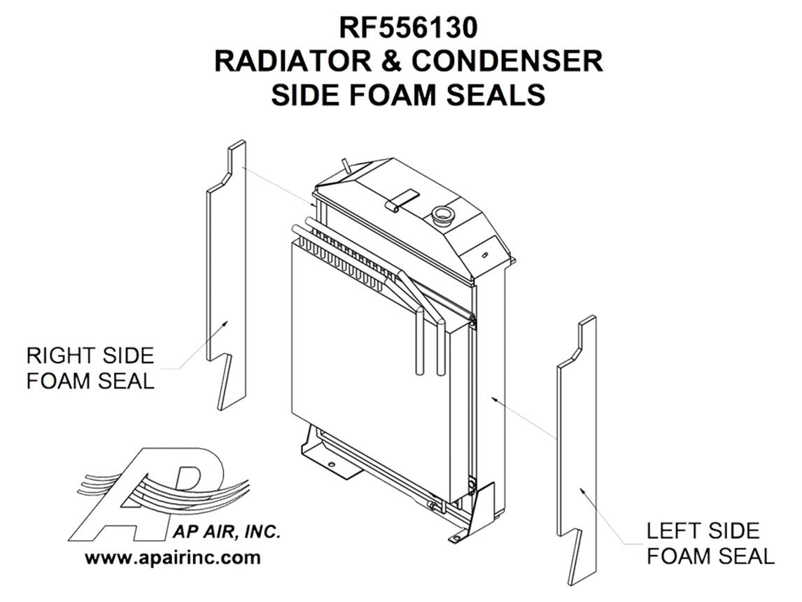 Radiator and Condenser Side Foam Seals - RF556130