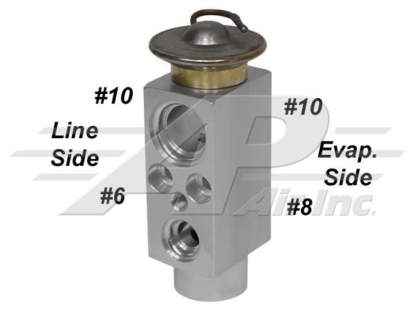 Expansion Valve with #10 Outlet Port EARLY serial number