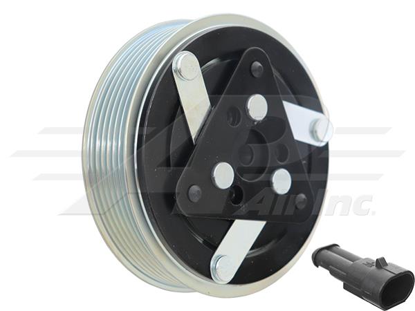 4.50" Clutch with 12V Coil, 6 Groove SD7H15, Keyed Shaft