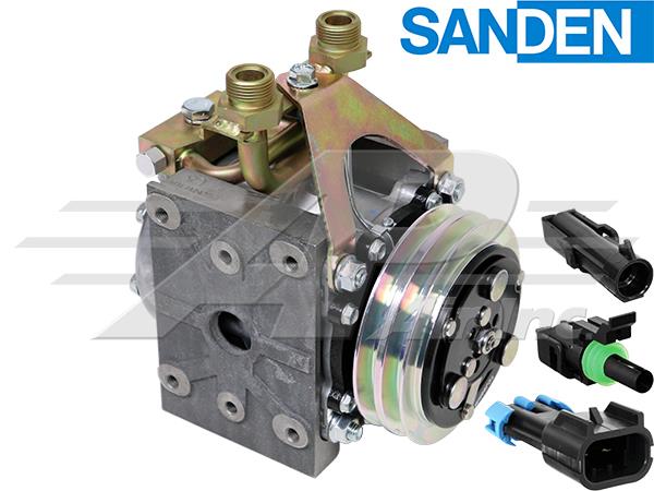 2 Groove - 514 York to Sanden Conversion Kit LH Suction
