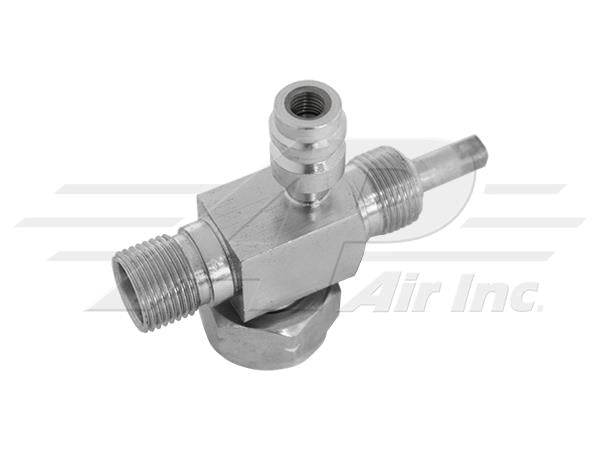 R134 Tube O-Ring Backseat Valve With #8 Male O-Ring Thread
