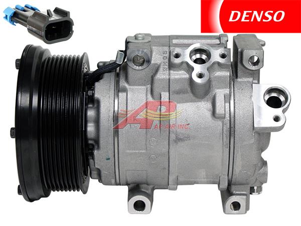 OE Denso 10SRE18C Compressor - 125.5mm, 8 Groove Clutch, 12V EARLY serial number