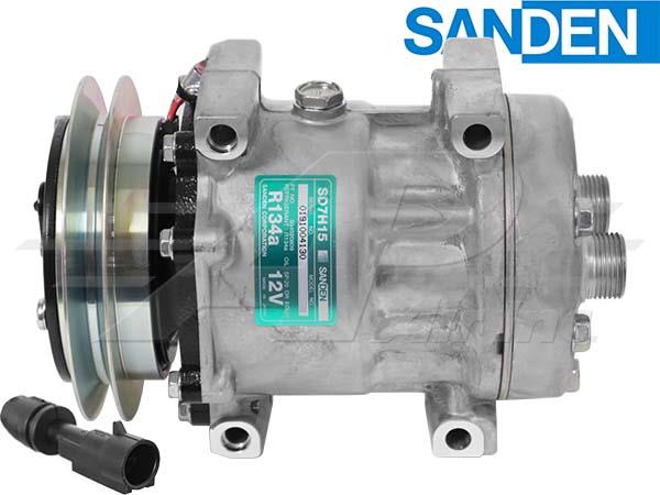 OE Sanden Compressor SD7H15 - 135mm 1 Groove Clutch 12V