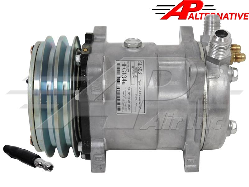 Aftermarket Sanden SD508, 5 1/4" 2 Groove