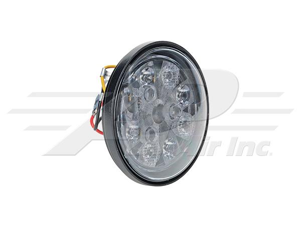 LED Round Work Light with Red Tail Light - 30W