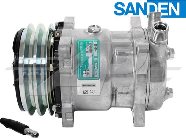 OE Sanden Compressor SD5H14 - 132mm 2 Groove Clutch 12V