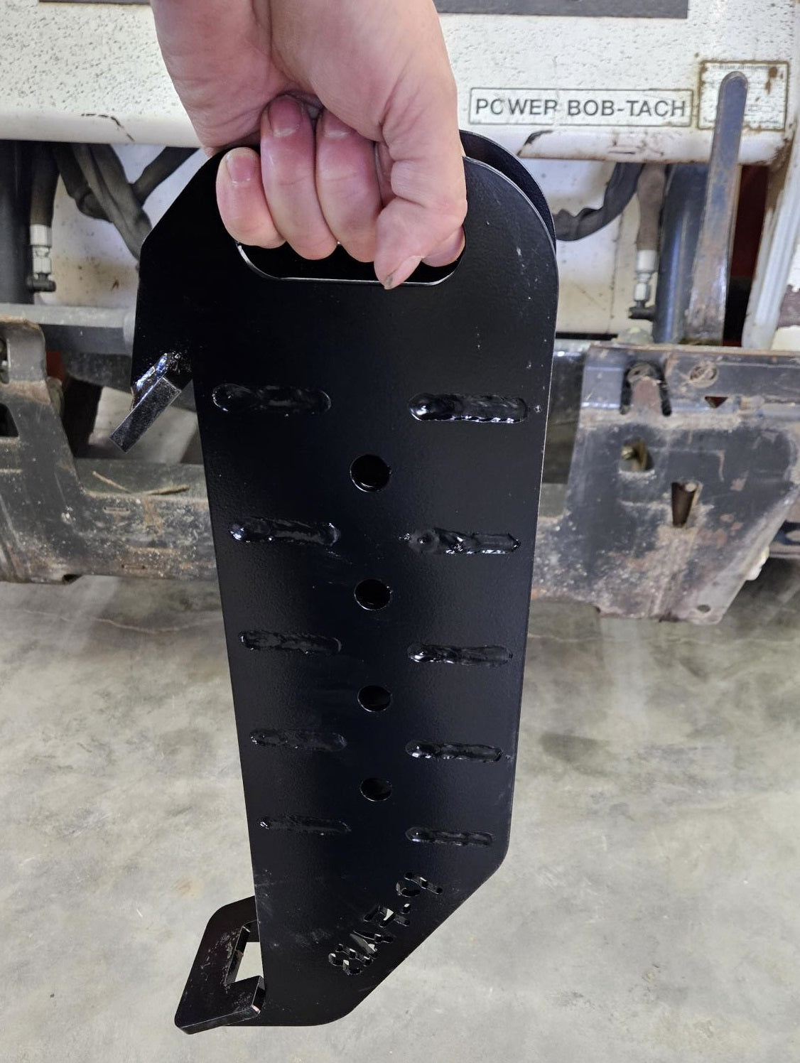 Mini portable skid loader receiver hitch