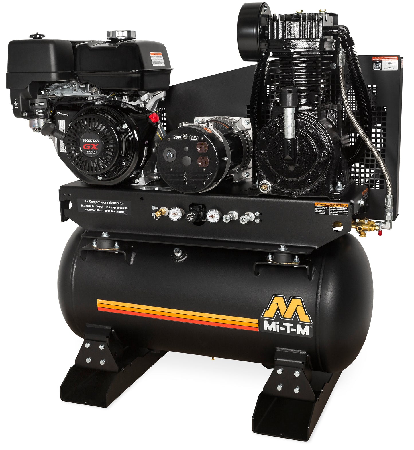 Mi-T-M AG2-SH13-30M 90 PSI air compressor generator