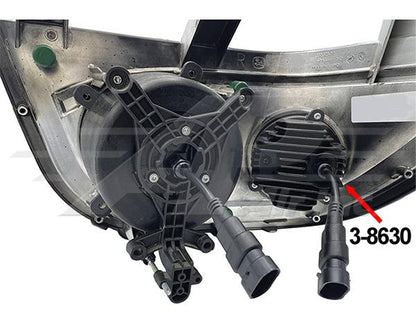 LED Small Round Headlight Insert - 3-8630