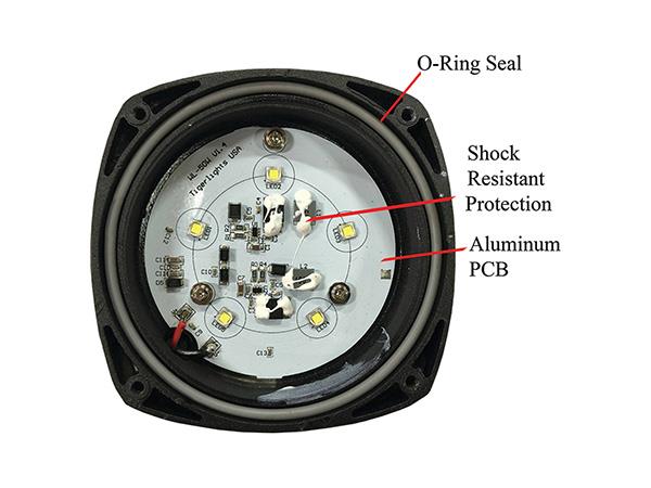 LED Flood Beam Light - 4.5" Semi-Round, 35W - 3-3456