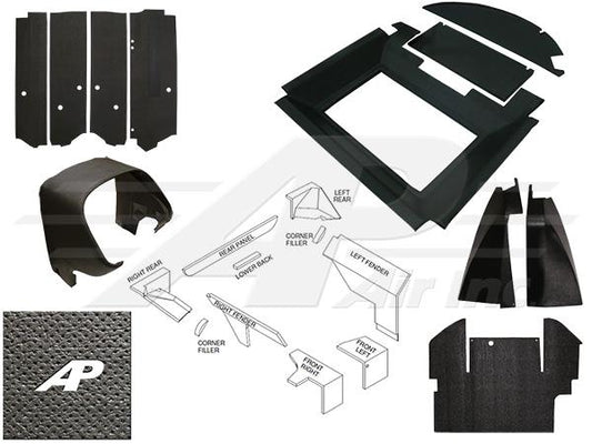 Late Series Complete Interior Cab Kit - Black - INT5041