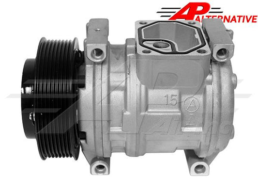 Alternative Denso Compressor 10PA15C - 124.5mm, 8 Groove Clutch, 12V - 503-12163