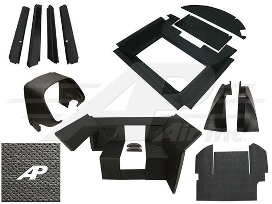 Early Series Qwik Fit Complete Interior Cab Kit - Black - INT50312
