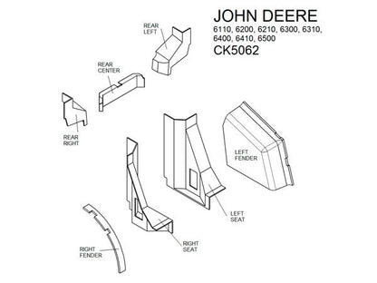 Mid Series Lower Cab Kit - Tan - CK5062