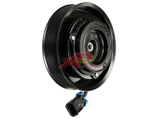 New Denso 10SRE18C Clutch with Hub, Pulley, Coil and Dust Cover - Rubber Style Hub - 600-3068