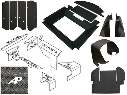 Early Series Complete Interior Cab Kit - Black - INT5030