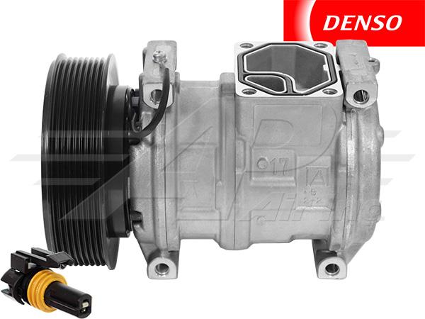 OE Denso Compressor 10PA17C - 146mm, 8 Groove Clutch, 12V without manifold - 503-140