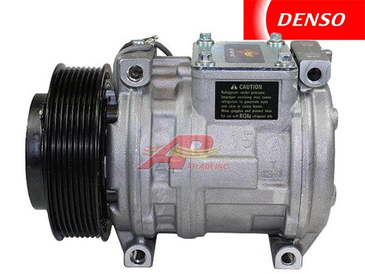 OE Denso Compressor 10PA15C - 124.5mm, 8 Groove Clutch, 12V - 503-12162