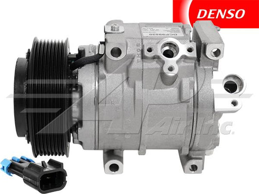 OE Denso Compressor 10SRE18C - 125.5mm, 8 Groove Clutch, 12V - 503-166