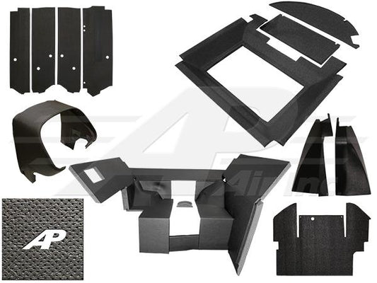 Late Series Qwik Fit Complete Interior Cab Kit - Black - INT50412