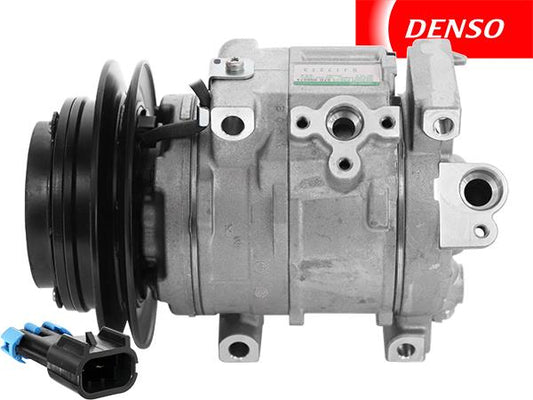 OE Denso Compressor 10SRE18C - 142mm, Single Groove Clutch 12V - 503-1651