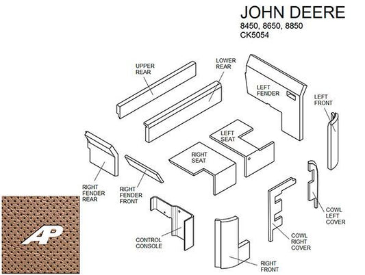 Lower Cab Kit - Brindle Brown - CK5054