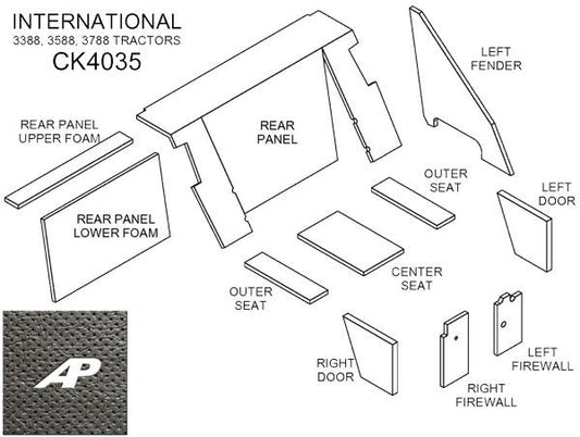Lower Cab Kit - Black