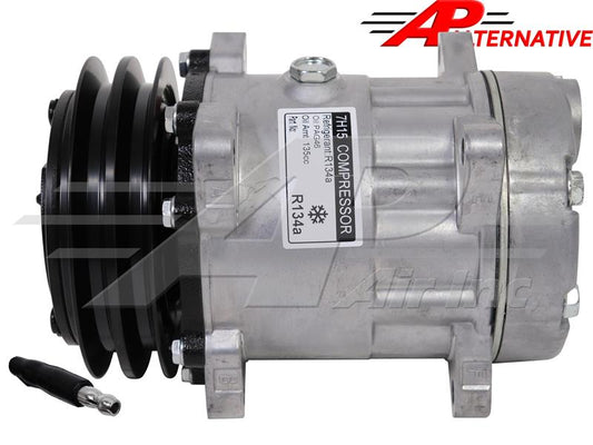 Aftermarket Sanden SD7H15, FLX7, 5" 2 Groove Clutch, GM Pad Mount