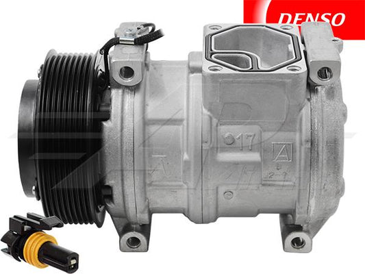 New Original Denso 10PA17C Compressor With 8 Groove Clutch, 12V