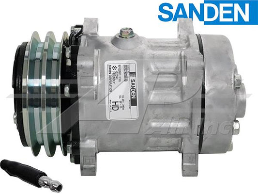 Original Sanden SD7H15, FLX7, 5" 2 Groove Clutch, GM Pad Mount