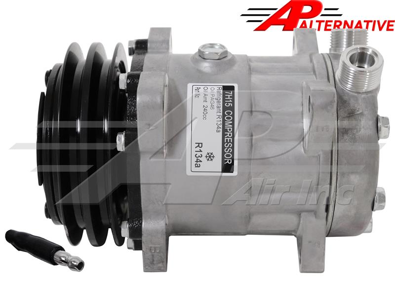 Alternative Compressor SD7H15 - 132mm, 2 Groove Clutch 12V LATE serial number
