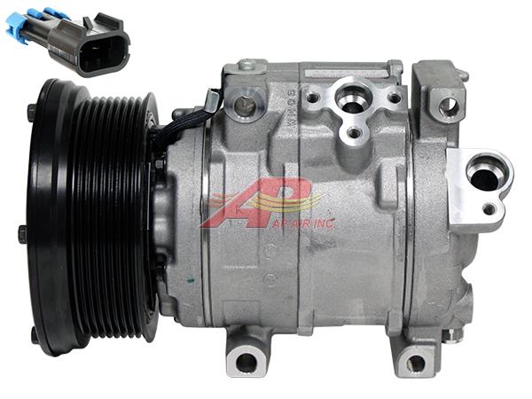 Alternative 10SRE18C Compressor - 125.5mm, 8 Groove Clutch, 12V