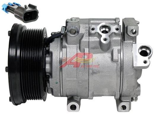 Alternative 10SRE18C Compressor - 125.5mm, 8 Groove Clutch, 12V