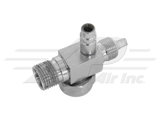 R134 Tube O-Ring Backseat Valve With #10 Male O-Ring Thread