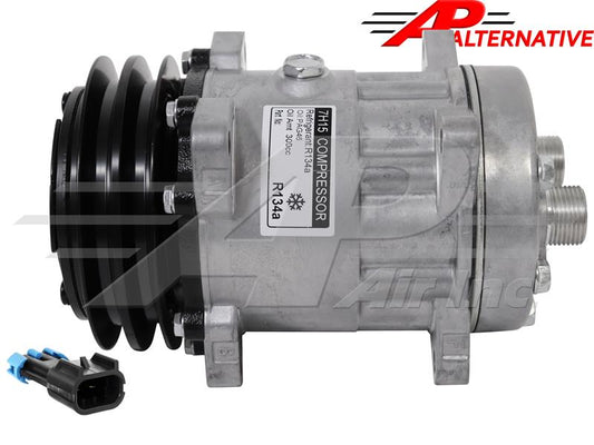 Alternative Compressor SD7H15 - 132mm, 2 Groove Clutch 12V