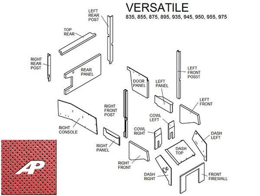 Versatile Lower Cab Kit - Red