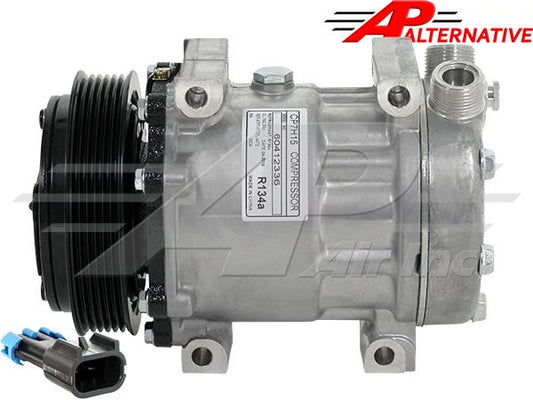 AP Series Compressor SD7H15 - 125mm, 6 Groove Standard Clutch, 12V