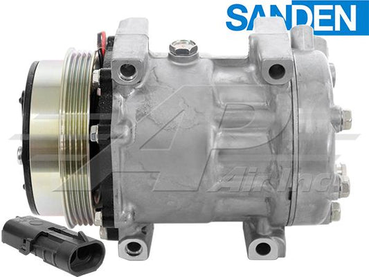 OE Sanden Compressor Compressor SD7 H15 - Groove Clutch V