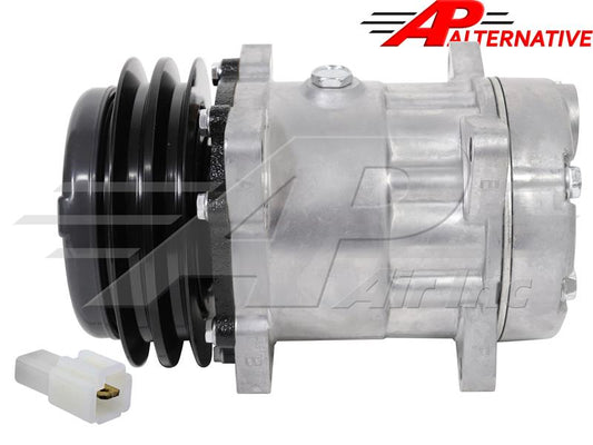 Alternative Sanden Compressor SD7H15 - 140mm, 2 Groove Clutch, 12V