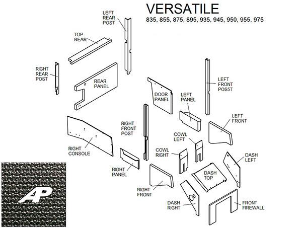 Versatile Lower Cab Kit - Black Basketweave