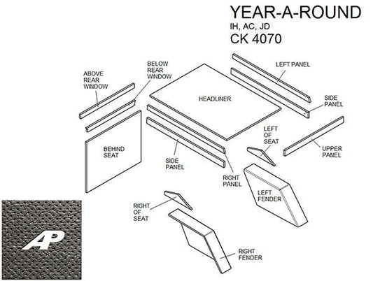 Year Around Cab Kit With Headliner - Black
