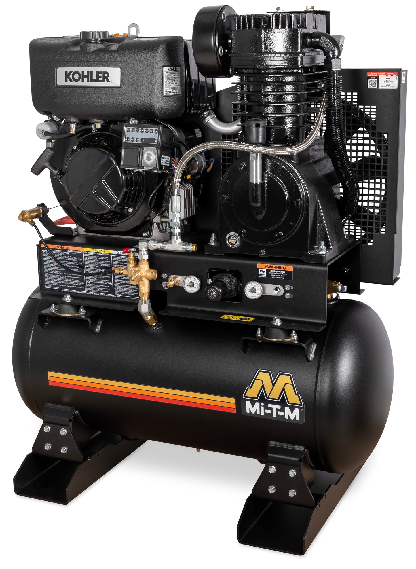 Mi-T-M ABS-9KD-30H 30 Gallon Two Stage Diesel Air Compressor