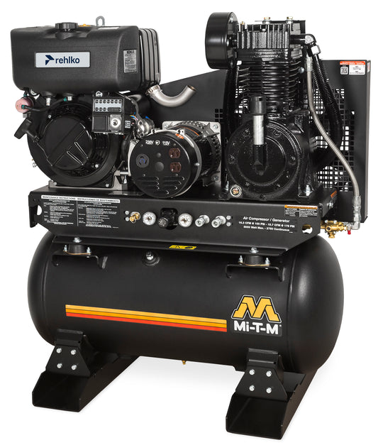 Mi-T-M AG2-SKD9-30M 90 PSI air compressor generator
