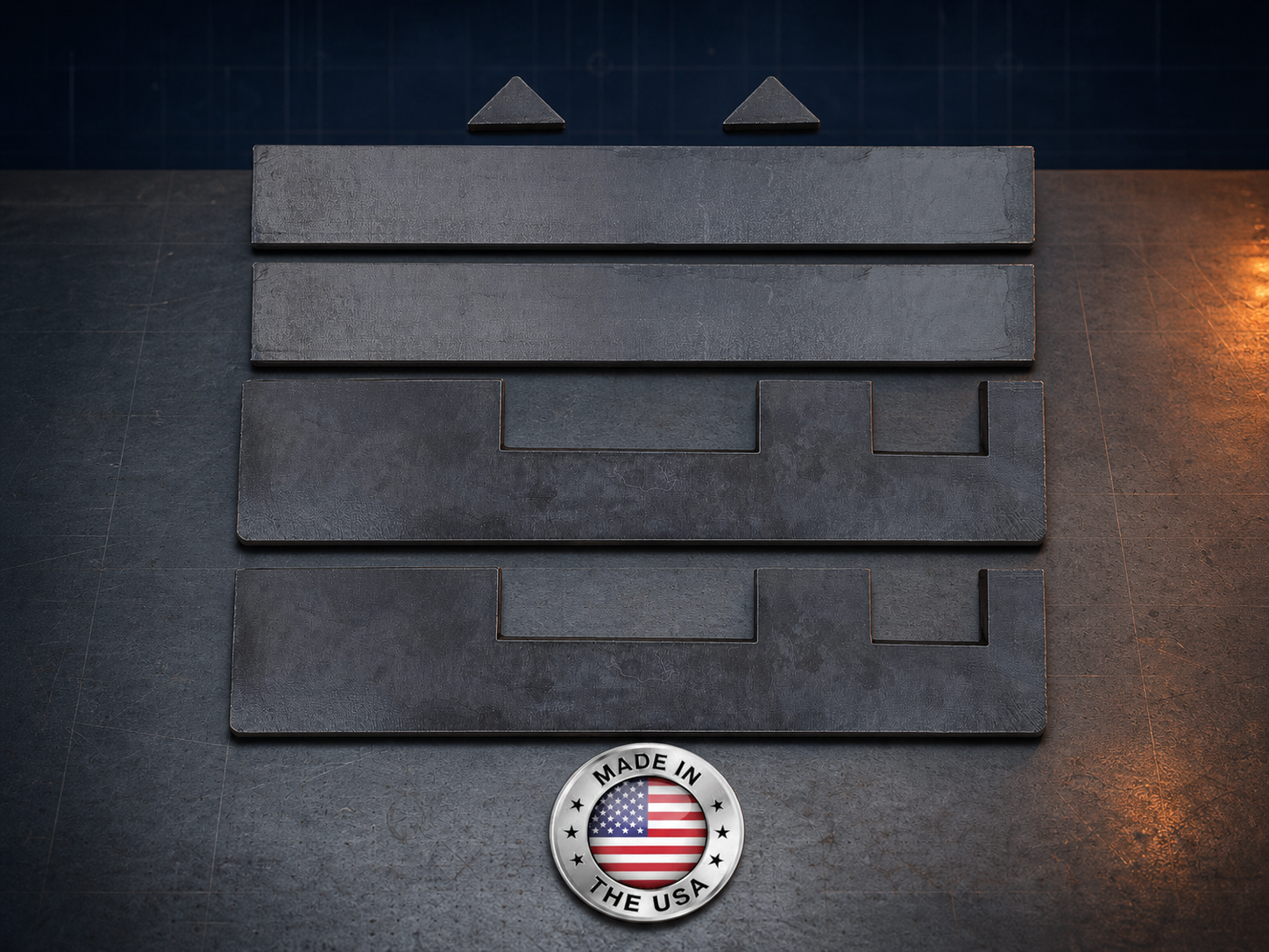 Actual P-Fab weld-ready steel plates